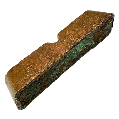 210 - An 18.5lbs copper ingot from the Cape Copper Company Swansea. From the wreck of the SS St George.