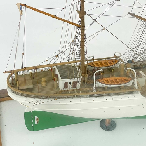 237 - A fine model of the USCGC Eagle. The Eagle was formerly the German ship Horst Wessel, at the end of ... 