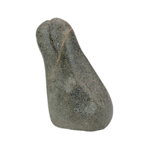 252 - A greenstone carved horse head fragment. Probably Chinese, Han style, length 29cm.