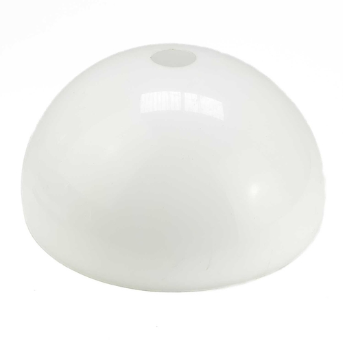 262 - A pair of perspex dome light shades. Diameter 41cm.