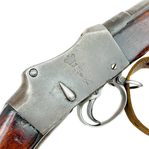 273 - An Enfield Martini-Henry Mark IV Class I Long Lever Single Shot Service Rifle. The 82.5cm round stee... 