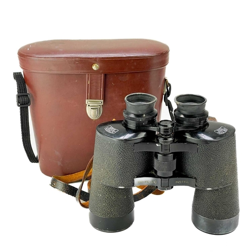 281 - A pair of Carl Zeiss Binoctar Naval Binoculars. Leather case, together with a further pair of Zeiss ... 