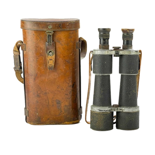 281 - A pair of Carl Zeiss Binoctar Naval Binoculars. Leather case, together with a further pair of Zeiss ... 