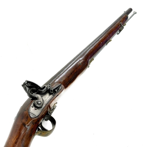 288 - A William & Samuel Rooke flintlock sporting gun. Signed on the steel lockplate, with full walnut sto... 