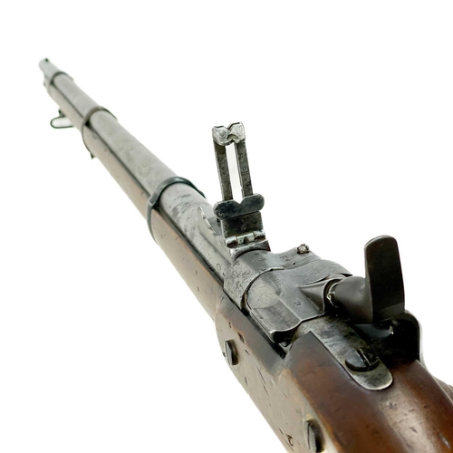 289 - A Snider-Enfield .577 calibre triple-banded breech loading service rifle. With percussion hammer, th... 