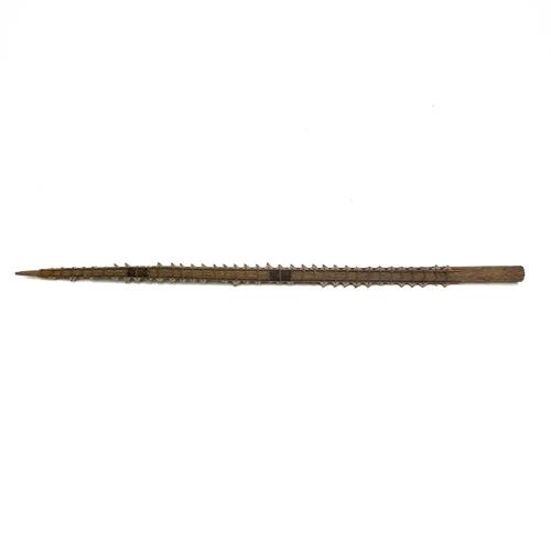 294 - A Kiribati (Gilbert Islands) shark tooth sword. Late 19th/early 20th century, with fibre bound taper... 