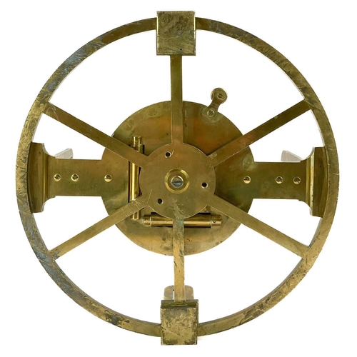 315 - An early 20th century brass navigational /surveying instrument by Troughton London With silvered dia... 