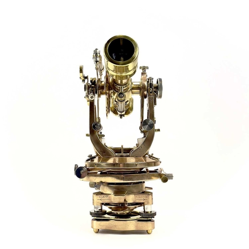 319 - A Cooke, Troughton & Simms bronze and brass transit theodolite. Mid 20th century, numbered VO13200, ... 