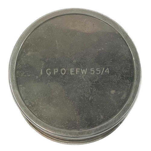 330 - A GPO chrome plated bulkhead type wall timepiece. The reverse stamped 1 G.P.O. EFW 55/4, diameter 15... 