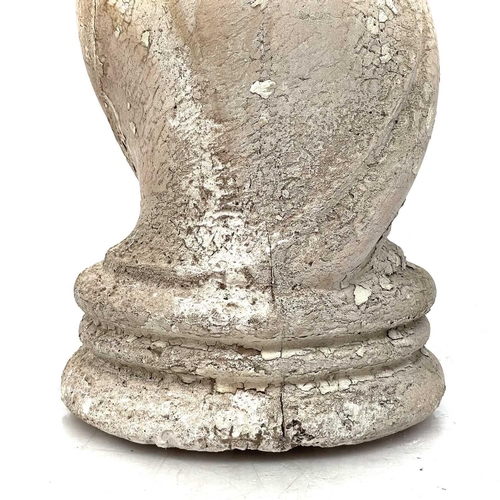 361 - A plaster architectural spiral column. Height 99cm diameter 22cm.