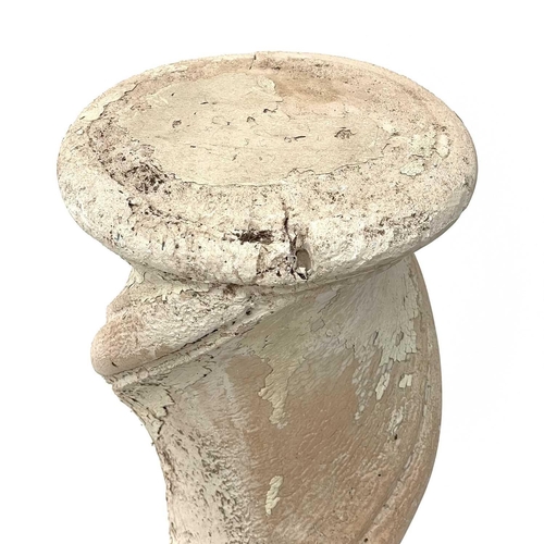 361 - A plaster architectural spiral column. Height 99cm diameter 22cm.