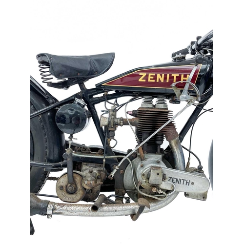 400 - A 1928 Zenith 500cc JAP motorcycle. Registration number RL 8570 Frame number 12176 Engine number K-C... 