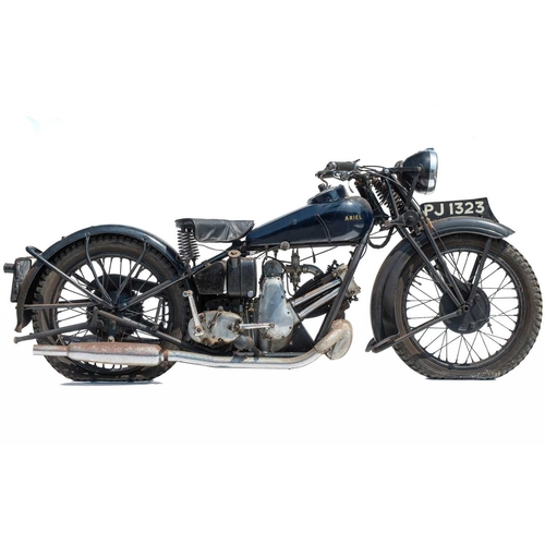 401 - A 1931 Ariel 500cc motorcycle. Registration number PJ 1323 Frame number S1420 Engine number S1364 Fi... 