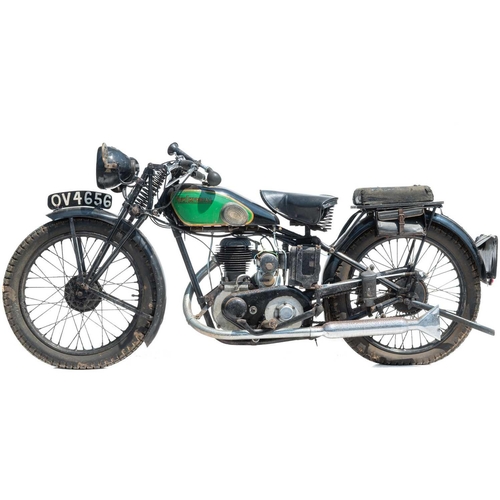 402 - A 1931 New Imperial “3.50 h.p. Light Tourist Model 2” 350cc motorcycle. Registration number OV 4656 ... 