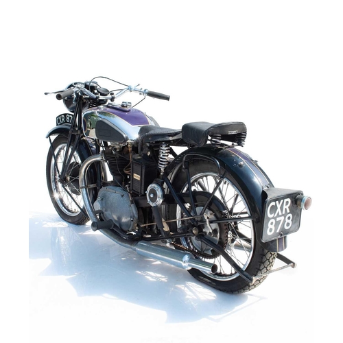 403 - A 1936 Triumph 6/1 650cc twin-cylinder motorcycle. Registration number CXR 878 Frame number V505. En... 