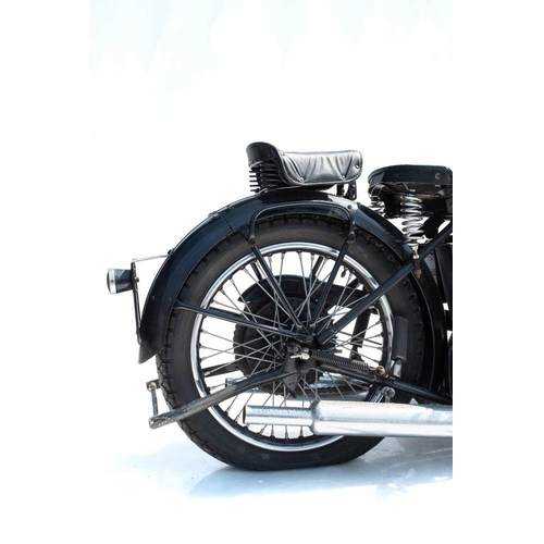 403 - A 1936 Triumph 6/1 650cc twin-cylinder motorcycle. Registration number CXR 878 Frame number V505. En... 