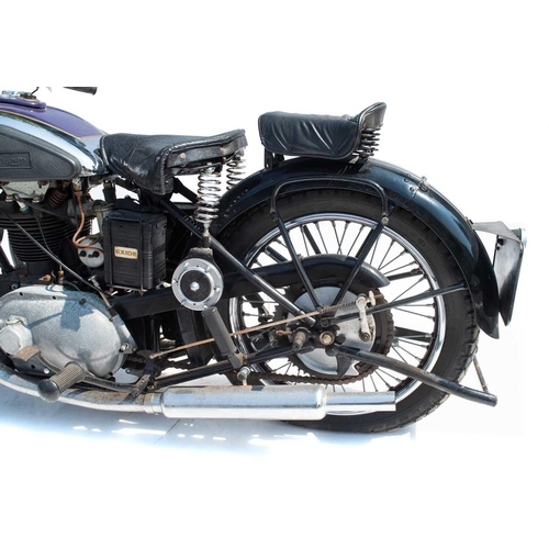 403 - A 1936 Triumph 6/1 650cc twin-cylinder motorcycle. Registration number CXR 878 Frame number V505. En... 