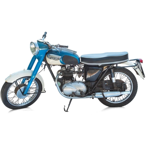 405 - A 1966 Triumph 3TA 350cc twin-cylinder motorcycle. Registration number HCV 37D  Frame number 3TAH455... 