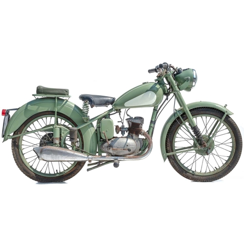 406 - A BSA Bantam D1 125cc motorcycle. Registration number LAS 923  Frame number BDS25683 Engine number B... 