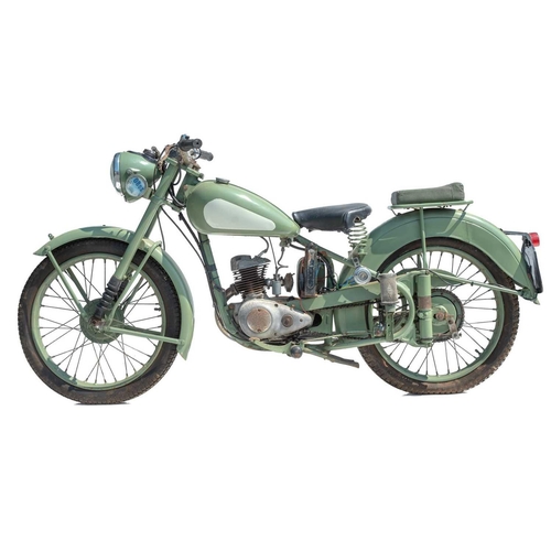 406 - A BSA Bantam D1 125cc motorcycle. Registration number LAS 923  Frame number BDS25683 Engine number B... 