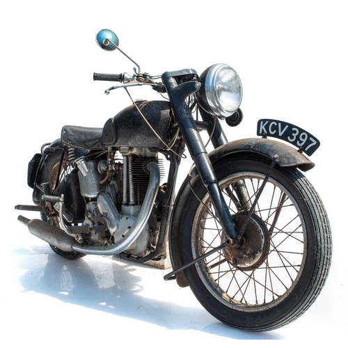 407 - A Norton Model 18 500cc motorcycle, circa 1947. Registration number KCV 397 Frame number 13055N4 Eng... 