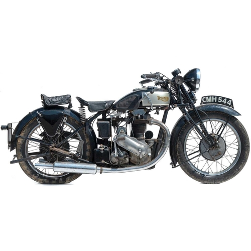 408 - A 1935 Triumph 6/1 650cc motorcycle. Registration number CMH 544 Frame number V361 Engine number 1 V... 