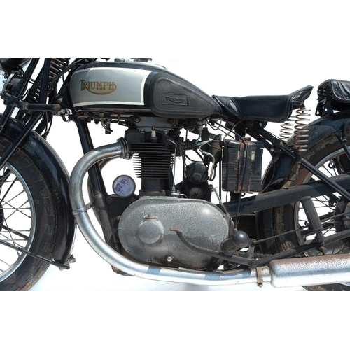 408 - A 1935 Triumph 6/1 650cc motorcycle. Registration number CMH 544 Frame number V361 Engine number 1 V... 