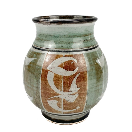 420 - An Aldermaston pottery vase. Height 14cm, possibly Jason Shackleton monogram, together with another ... 