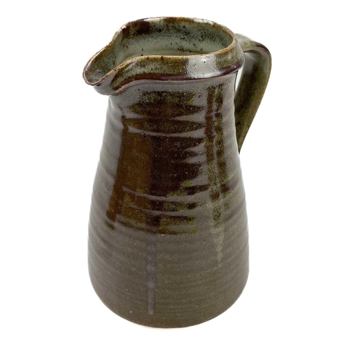 430 - A Leach Pottery standard ware jug. Impressed marks, height 21.5cm, together with four other Leach Po... 