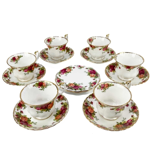 449 - A Royal Albert Old Country Roses part service. Comprising: Two twin handled circular tureens, sauceb... 