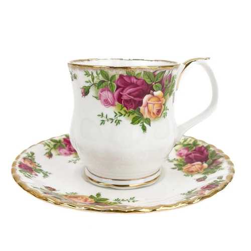 449 - A Royal Albert Old Country Roses part service. Comprising: Two twin handled circular tureens, sauceb... 