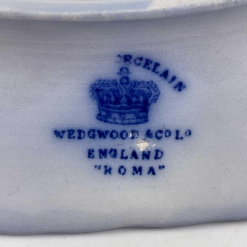 454 - A Royal Wedgwood & Co Ltd semi-porcelain Roma part dinner service. Comprising : two graduating foote... 