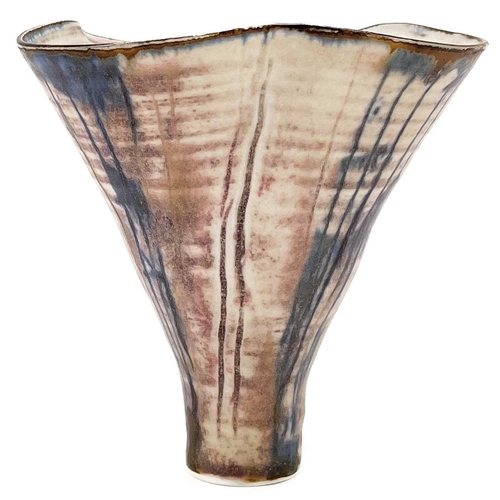 471 - Marianne De Trey porcelain vase. Impressed marks, height 11cm.