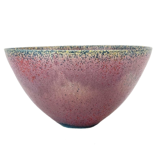 556 - Delan Cookson (1937-2020) Studio pottery large flaring bowl diameter 26cm together with three others... 