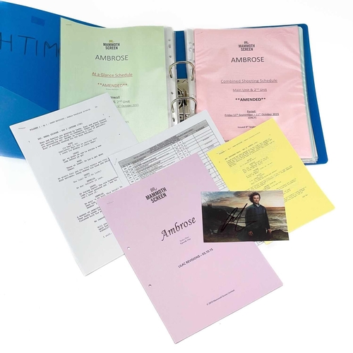 80 - A folder of Poldark television series II production sheets. Contained in a folder, comprising schedu... 