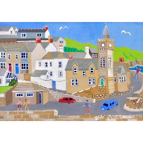 116 - Richard Sidney LODEY (1950) Porthleven Acrylic and gouache on board, initialled and inscribed, 14.5 ... 