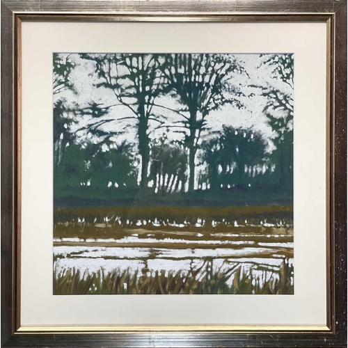 123 - Nick WILKINSON (XX-XXI) No 1 of Winter Wood Series  Oil on linen panel, signed, inscribed and dated ... 