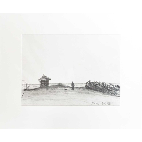 125 - Julian DYSON (1936-2003) Frinton Charcoal on paper, signed, inscribed and dated '84, 17 x 23.5cm. To... 