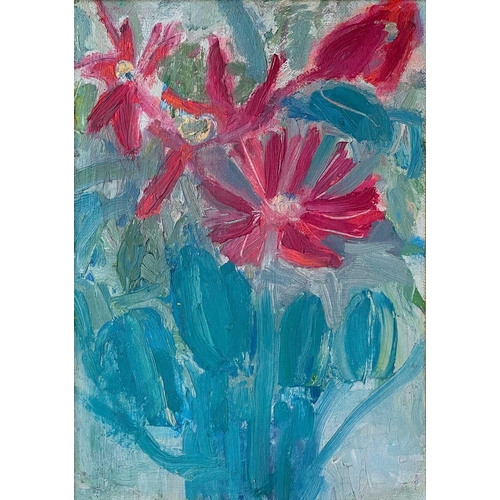 13 - Romi BEHRENS (1939-2019) Wild Flowers Oil on board, signed to verso, 43.5 x 31cm. Frame size 51.5 x ... 