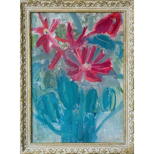 13 - Romi BEHRENS (1939-2019) Wild Flowers Oil on board, signed to verso, 43.5 x 31cm. Frame size 51.5 x ... 