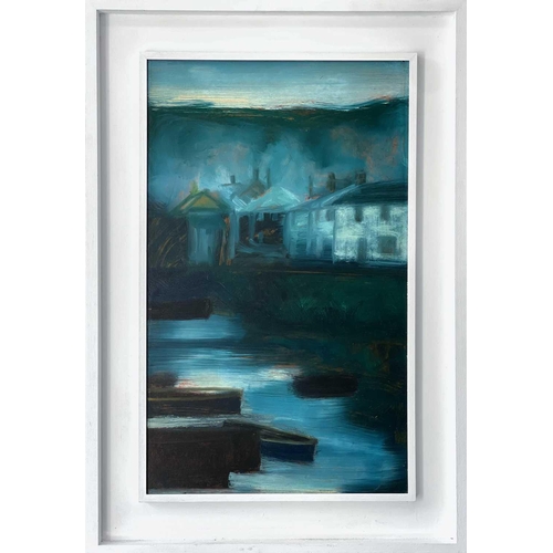 134 - Jack PENDER (1918-1998) Evening, Mousehole  Oil on board, signed and inscribed to verso, 75 x 45.5 c... 