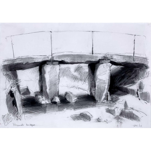 135 - Stuart A KNOWLES (1948) Penponds Bridge Pencil and charcoal on paper, initialled, inscribed and date... 