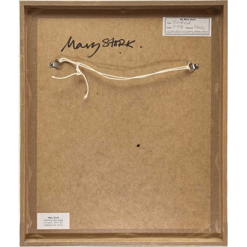 146 - Mary STORK (1938-2007) Sacred (1996) Mixed media, signed and dated 9/9/96, further signed and with a... 