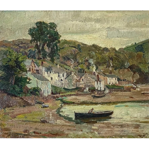 147 - John Anthony PARK (1880-1962) End of The Creek Oil on board, signed, 28.5 x 33.5cm. Frame size 45.5 ... 