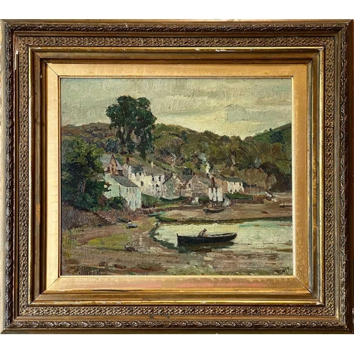 147 - John Anthony PARK (1880-1962) End of The Creek Oil on board, signed, 28.5 x 33.5cm. Frame size 45.5 ... 