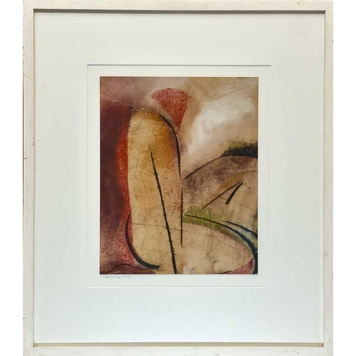181 - Mary STORK (1938-2007) Ancient (2003) Mixed media on card, signed and dated '03, further signed, ins... 