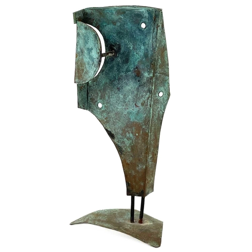 201 - William BLACK (XX) Abstract form Copper, signed to base, height 18.5cm. Excellent condition.