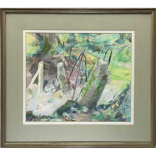 219 - William TUDOR (1920-1990) Cornish Gate Pastel on paper, signed, 36.5 x 43.5cm. Frame size 57.5 x 64c... 