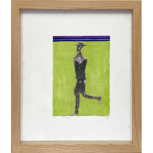 260 - Michael REES (1962) The Chinaman (2002) Mixed media and collage, signed and dated 2002, 21 x 15cm. T... 