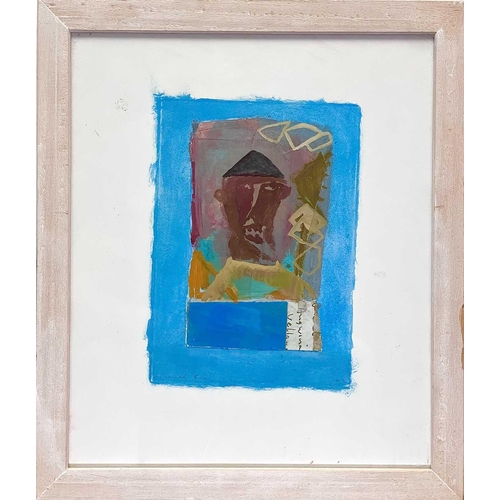 260 - Michael REES (1962) The Chinaman (2002) Mixed media and collage, signed and dated 2002, 21 x 15cm. T... 